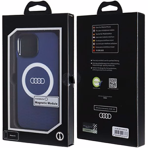 Audi IML Big Logo MagSafe Suojakuori iPhone 15 / 14 / 13:lle - sininen