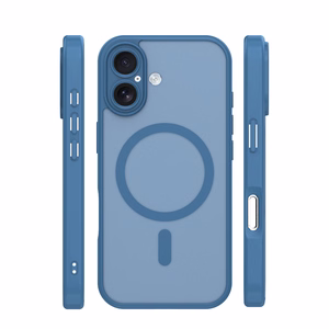 Mag Matt case for iPhone 16 6,1" dark blue camera protection