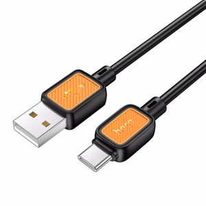 Hoco USB-A - USB-C -kaapeli 3A 1 m X108 - musta