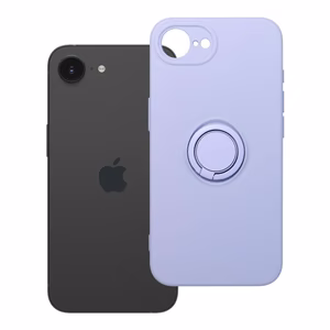 Silikoninen Suojakuori Renkaalla iPhone 16e:lle (SE 4 2025) / 17e violetti