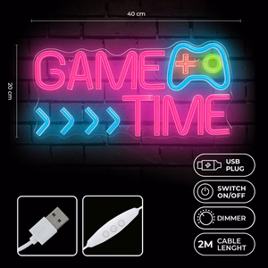 Forever Light Neon Plexi LED Game Time Moniväri