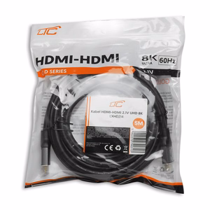 HDMI-HDMI Kaapeli v2.1 8K 5m Musta