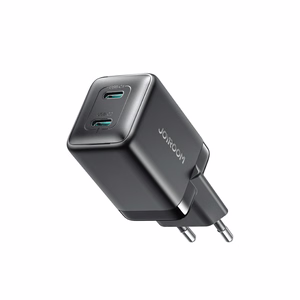 Joyroom JR-TCG17 -seinälaturi, 45 W, 2 × USB-C (EU-pistoke), musta