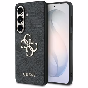 Guess 4G Big Metal Logo Suojakuori Samsung Galaxy S26 Plus musta