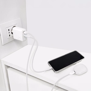 Puro 25W Power Delivery USB-A USB-C Wall Charger - White