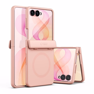 Tech-Protect Kevlar Aura -suojakuori laitteelle Samsung Galaxy Z Flip 8, MagSafe-yhteensopiva – vaaleanpunainen