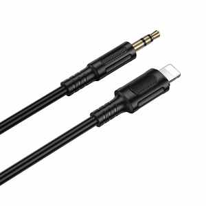 Borofone AUX-kaapeli BL25 Nice - Lightning - 3,5mm jack - 1 metri musta