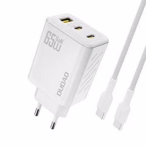 Dudao A29C 65W GaN Seinälaturi + USB-C Kaapeli - Valkoinen
