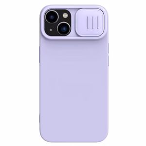Nillkin CamShield Silky Silikoninen Suojakuori iPhone 15 Plus:lle violetti