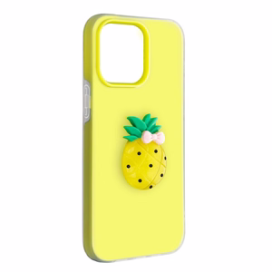 Fruit 2in1 suojakuori iPhone 16e / 17e keltainen