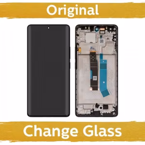 LCD-naytto yhteensopiva Xiaomi Redmi Note 14 Pro 4G kehyksella / Midnight Black / (Uusittu: Kiina)
