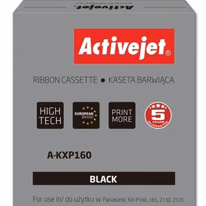 Activejet A-KXP160 – musta värinauha, korvaa tuotteen Panasonic KXP160, 3,000,000 merkkiä, Supreme