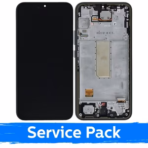 LCD-näyttö yhteensopiva Samsung A346 A34 5G kehyksellä / grafiitti / (Service Pack)