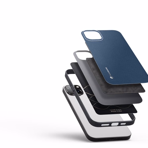 Dux Ducis Fino kotelo kansi iPhone 14 Plus sininen nylon