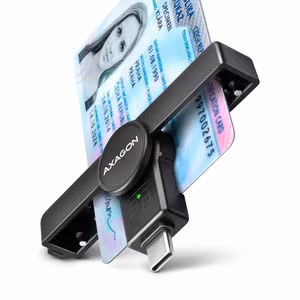 AXAGON Pocket Smartcard Card Reader USB-C CRE-SMPC