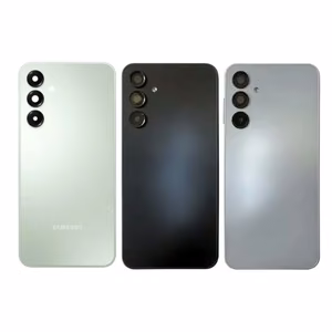 Takakuori Samsung A165 A16 4G:lle / valkoharmaa / (kameralasilla) OEM