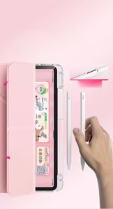 MACHINO TAB Case for iPad Pro2/3/4 11" 2020/2021/2022 and IPad Air 4/5  10.9" and iPad Air 11" (2024) Pink