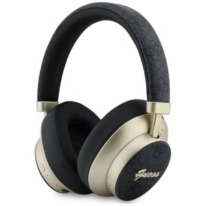 Wireless headphones Guess ENC 4G Gold Script Metal black