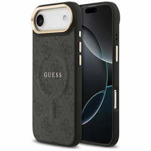 GUESS suojakuori iPhone 17 Air MagSafe-yhteensopiva GUHMP17MP4MSEGCK (PU 4G W/ Classic) musta