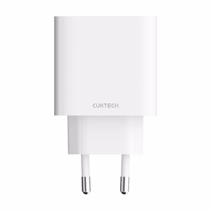 Cuktech A19 wall power adapter 30 W, USB-A and USB-C – white