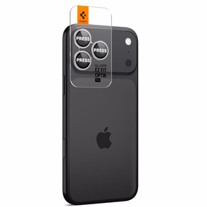 Spigen Optik Pro GLAS.TR EZ FIT kamerasuoja 2 kpl iPhone 16 Pro / Max / 17 Pro / Max:lle - Hopeinen