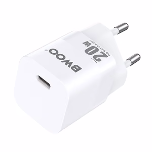 BWOO CDA155 PD seinälaturi 1x USB-C 1A 20W valkoinen