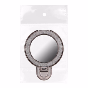 Puhelinteline CIRCLE MIRROR - tarttuva - musta