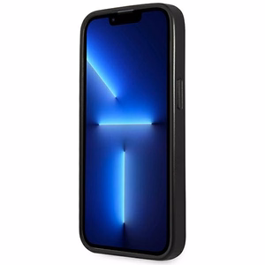 Guess GUHCP14LPSATLK iPhone 14 Pro 6.1" musta/musta kovakotelo SaffianoTriangle logo