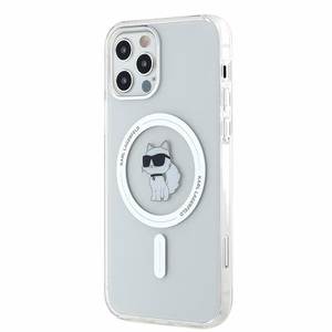 Karl Lagerfeld IML Choupette MagSafe suojakuori iPhone 12 / 12 Pro:lle - läpinäkyvä