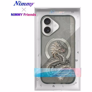 Nimmy Dragon MagSafe Suojakuori iPhone 16:lle - harmaa