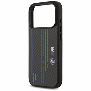BMW M Kevlar Lines & Logo MagSafe Suojakuori iPhone 17 Prolle - musta