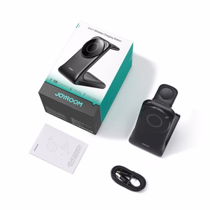 Joyroom JR-W15 Wireless Charger 3 in 1 Charging Station with MagSafe - Black