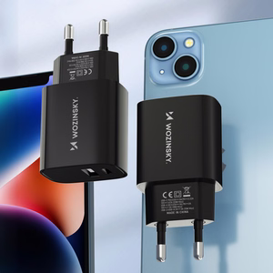 Charger Wozinsky (WGWCB) (1xUSB-C;1xUSB 3A 20W) black