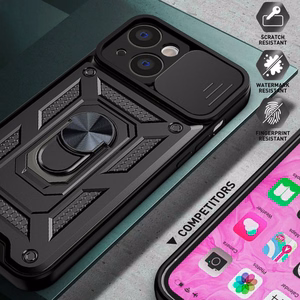 Slide Camera Armor Case for Samsung Galaxy A24 4G Black