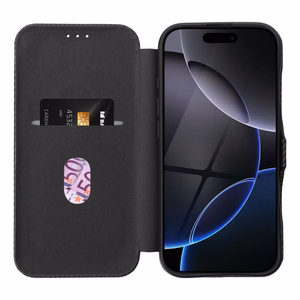 Flip-suojakuori iPhone 15 PRO MAX:lle Folio Side Magnet musta