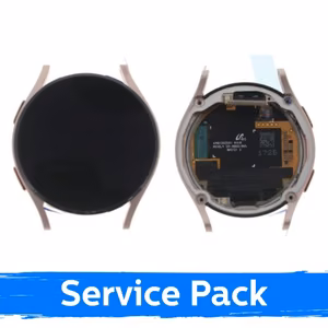 LCD Display for Samsung R860 Watch 4 40mm with Frame Pink Gold (Service Pack)