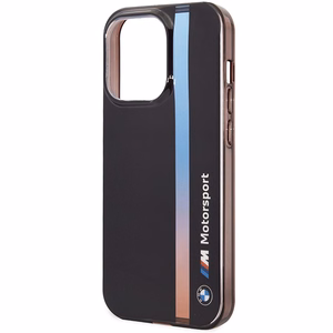 BMW BMHCP14L22HVGV Suojakuori iPhone 14 Pro 6.1" musta/musta IML Tricolor Stripe