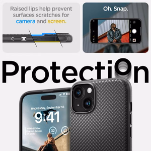 Spigen Mag Armor MagSafe Suojakuori iPhone 15:lle - Matta Musta