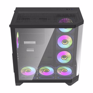 Darflash FT418 PRO computer case + 7 aRGB fans (black)