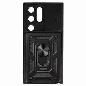 Slide Camera Armor Case for Samsung Galaxy S24 Ultra Black