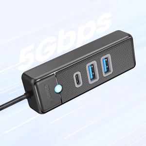 Orico PWC2U-U3 3-port USB hub 2x USB-A 3.0 1x USB-C 3.0 1 m - black