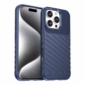 Thunder Case Silikoninen Suojakuori iPhone 16 Pro Max:lle - Sininen