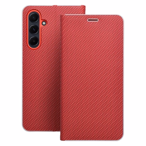 Flip case for Samsung A17 Luna Book Carbon red