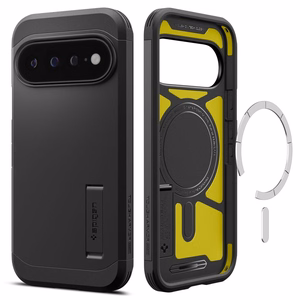 Spigen Tough Armor Mag MagSafe -suojakuori Google Pixel 11 Pro XL -mallille, musta