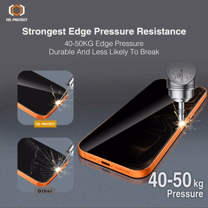 Karkaistu lasi Tel Protect 10X Privacy DLC Diamond Coating iPhone 16 Pro/17:lle