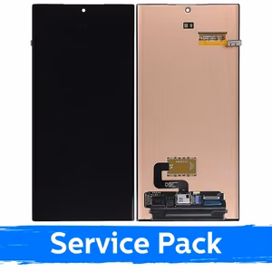 LCD-näyttö Samsung S918 S23 Ultra musta (Service Pack) (NF versio)