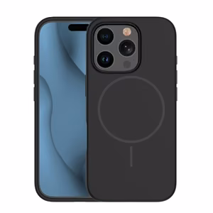 Silicone Thin Mag case for iPhone 12 / 12 Pro 6,1" black