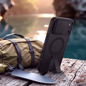 Tech-Protect Kevlar Aura MagSafe suojakuori malleille iPhone 18 Pro / 17 Pro, mattamusta