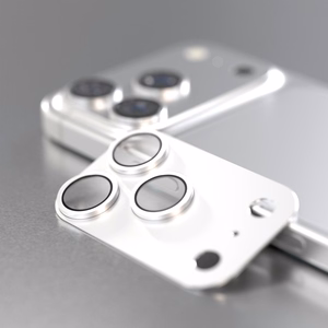 Etteri full camera lens guard for iPhone 17 Pro Max silver