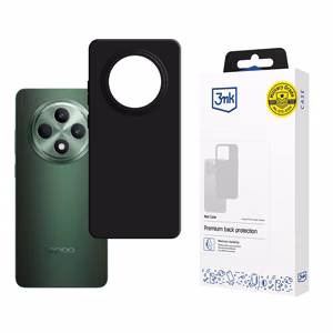 3mk Matt Case Oppo Reno 12 F/FS:lle - Musta